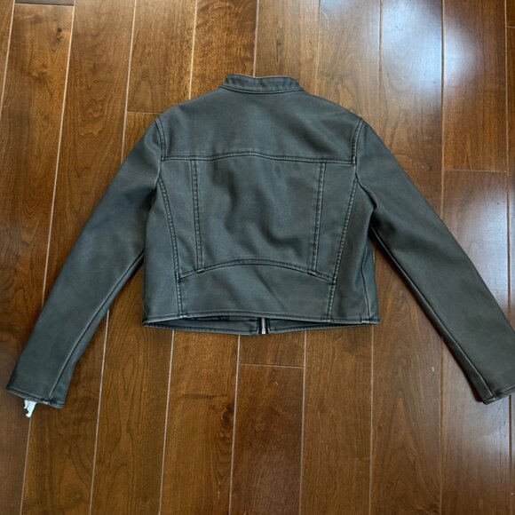 BDG - Washed Leather Biker Jacket - Picture 2 of 4
